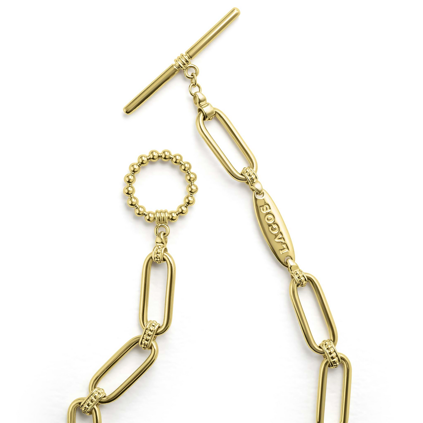 Lagos 18k Gold Petite Link Bracelet