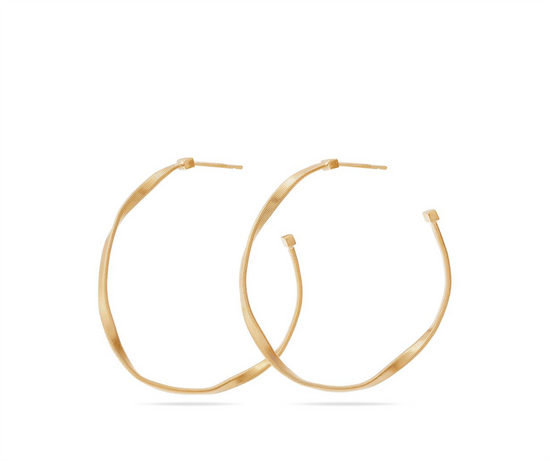 Marco Bicego Marrakech Twisted Gold Hoop Earrings