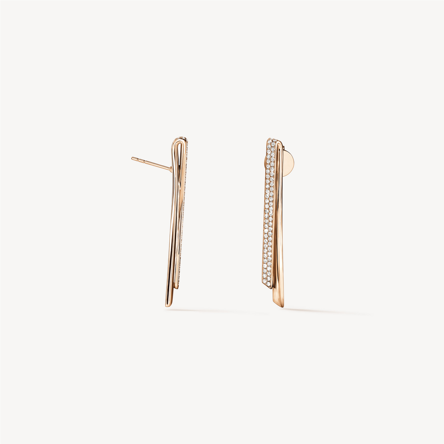 Hearts on Fire Inside/Out Diamond Stiletto Flip Drop Earrings in 18k Yellow Gold