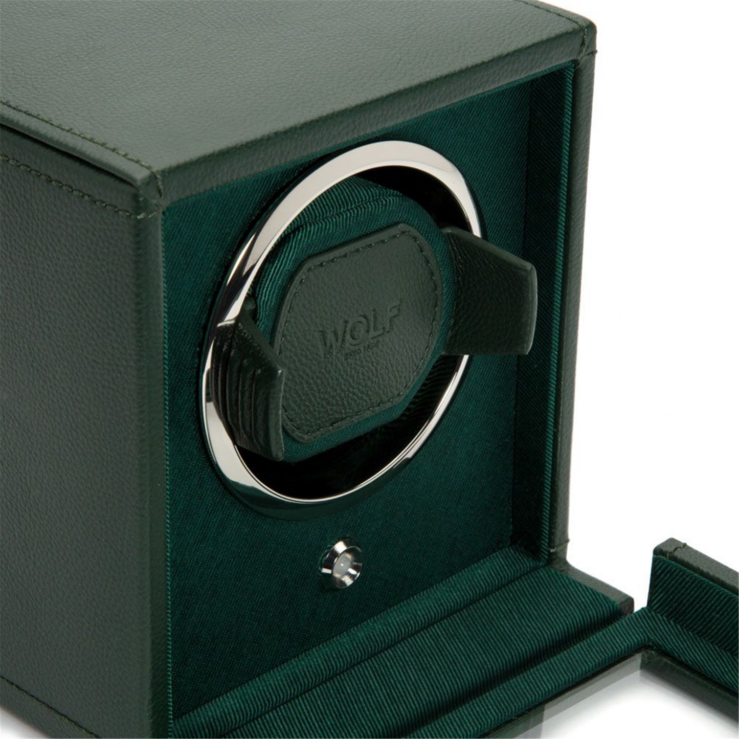 WOLF Green Cub Single Watch Winder w/ Cover