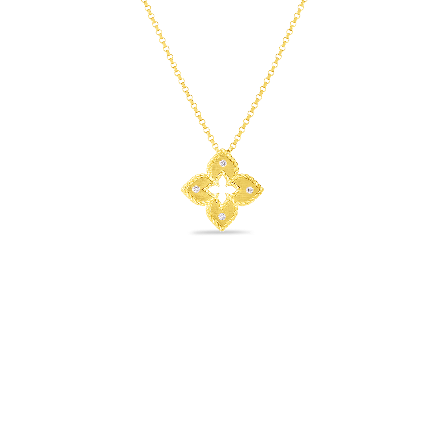 Roberto Coin Venetian Princess Flower Diamond Pendant