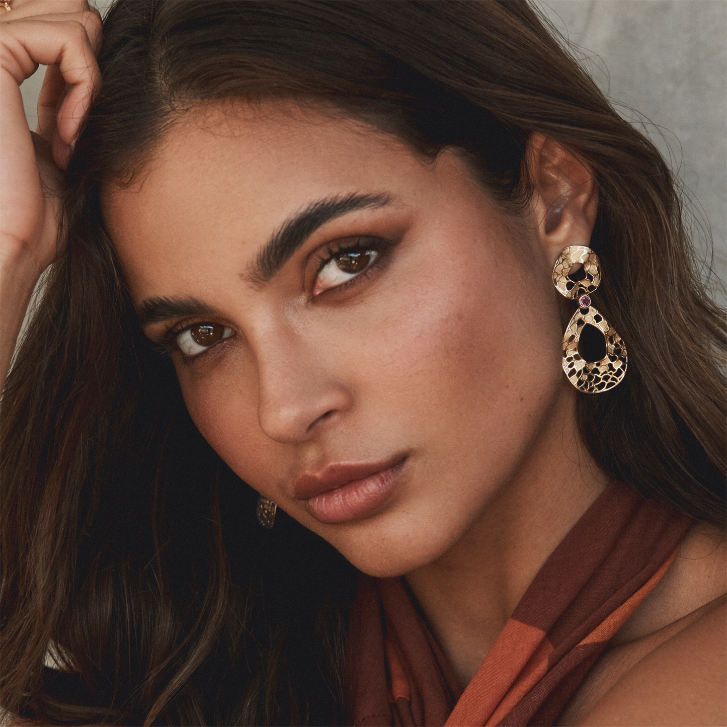 Colored Stone Earring