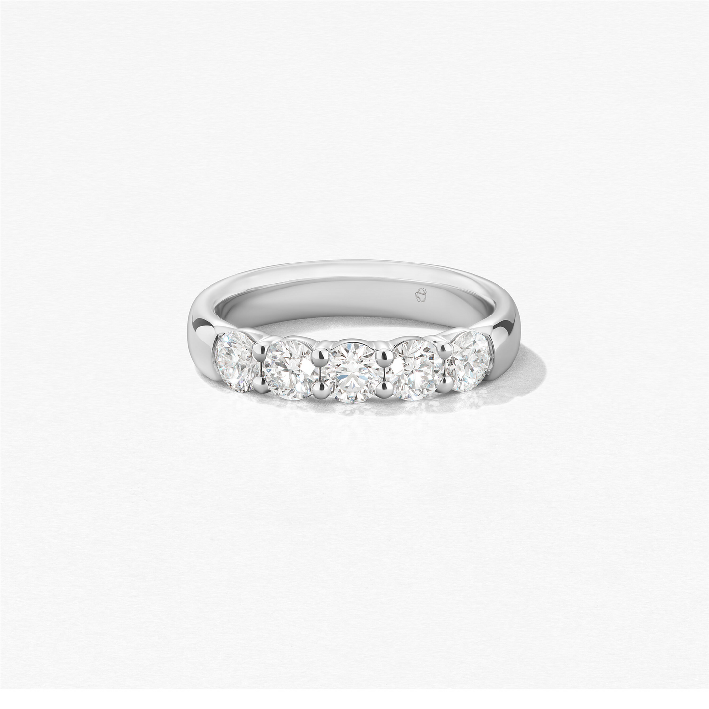 Hearts on Fire Signature 5-Stone Diamond Band in 18k White Gold