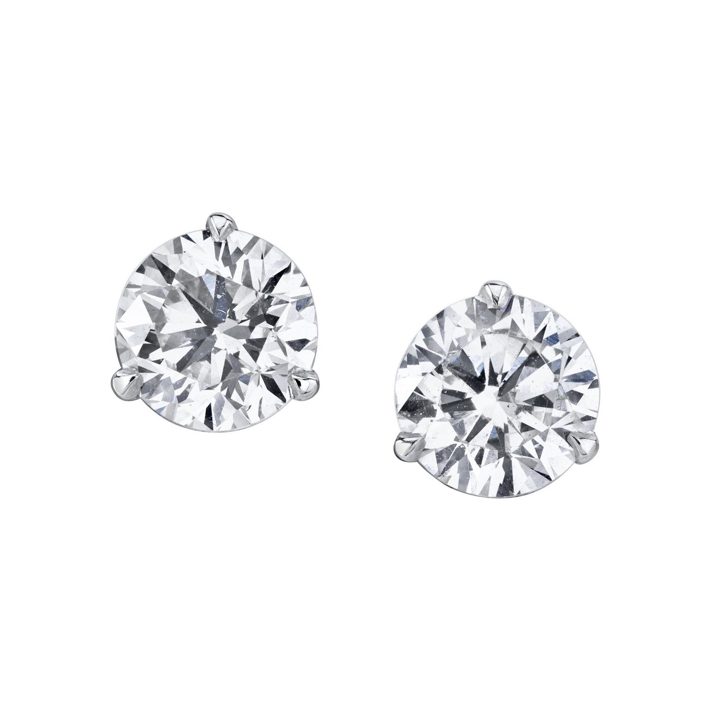 Joshua J 4ct Diamond Studs in 18k White Gold