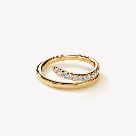 Hearts on Fire Vela French Cut Pavé Diamond Ring in 18k Gold