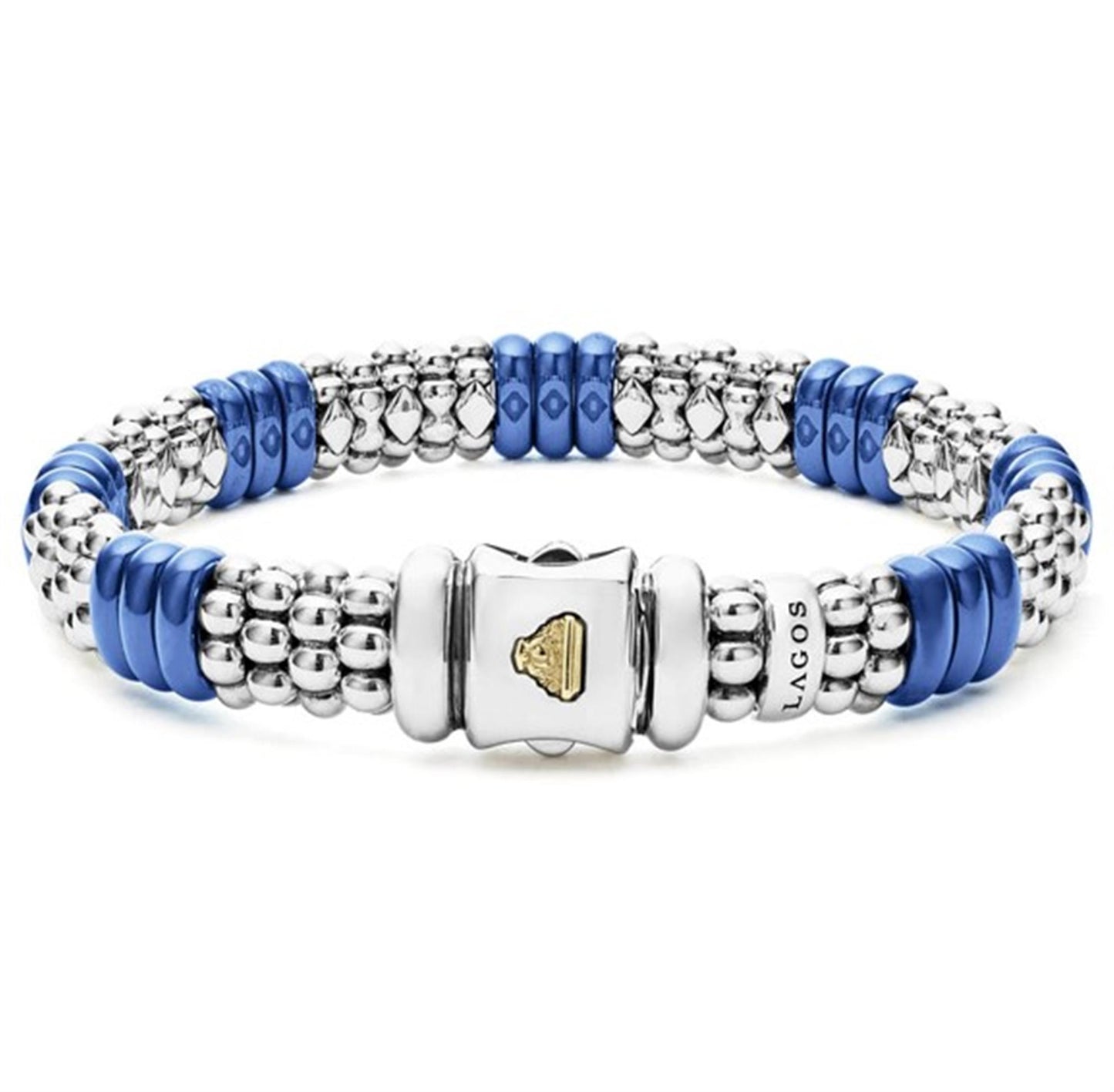 Lagos Ultramarine Ceramic Caviar Beaded Bracelet