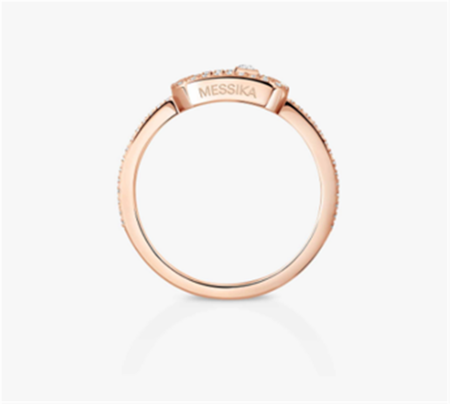 Messika Move Uno Diamond Pavé Ring in 18k Rose Gold