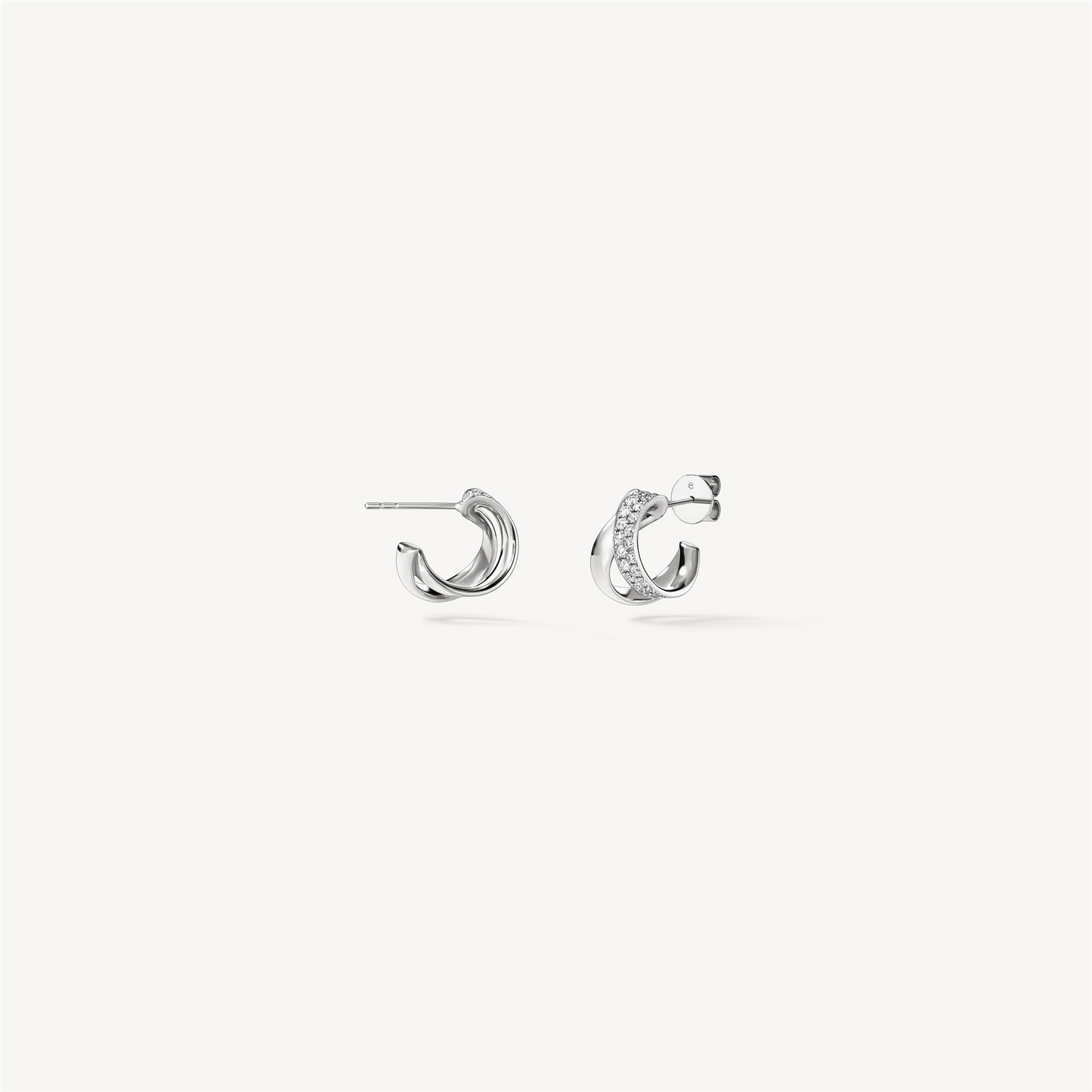 Hearts on Fire Inside/Out Diamond Flip Earrings in 18k White Gold