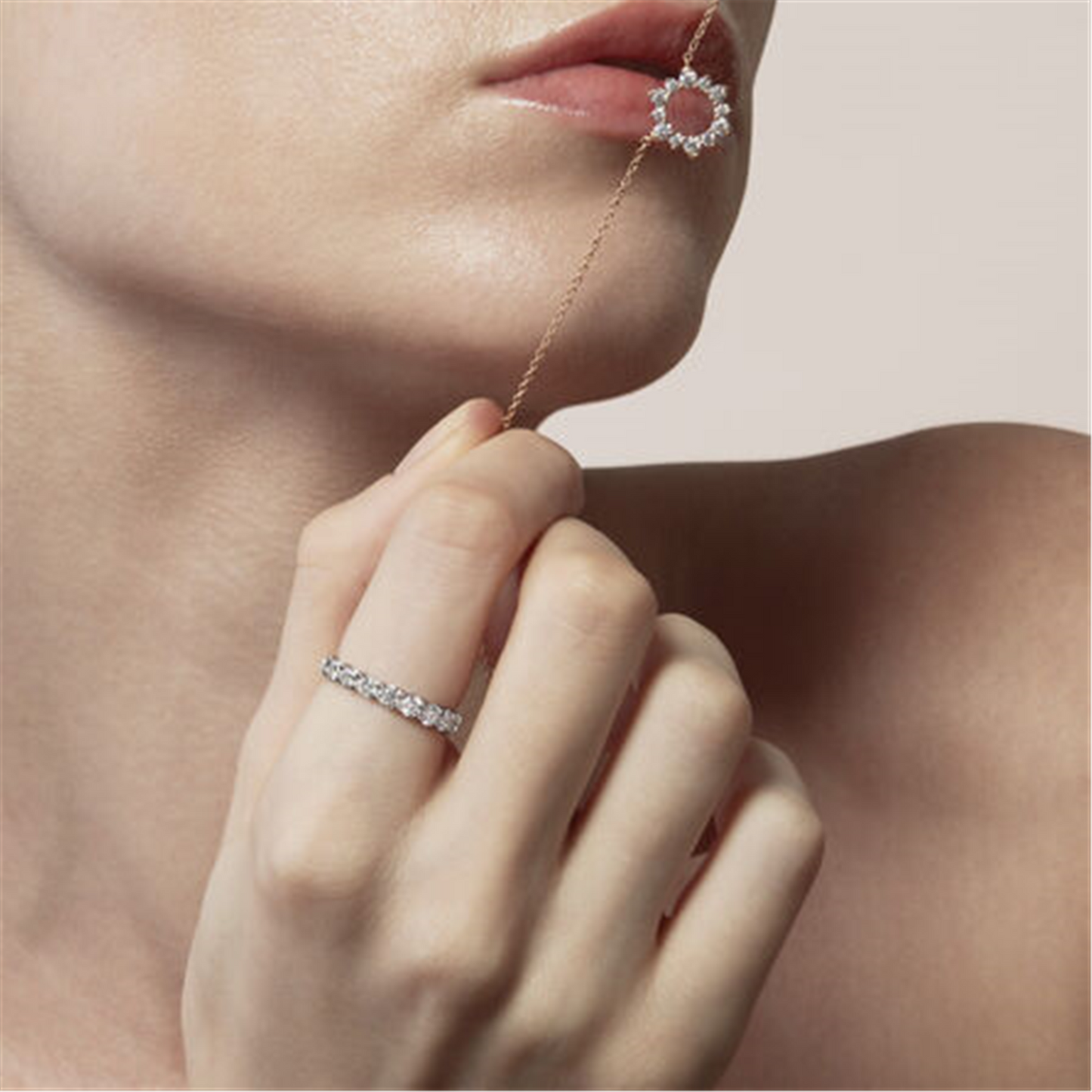Hearts on Fire Aerial Eclipse Pendant in 18k White Gold