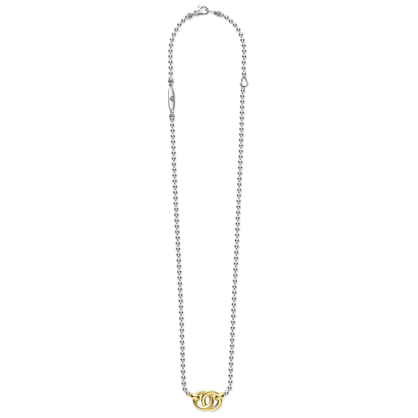 Lagos Two-Tone Interlocking Pendant Necklace