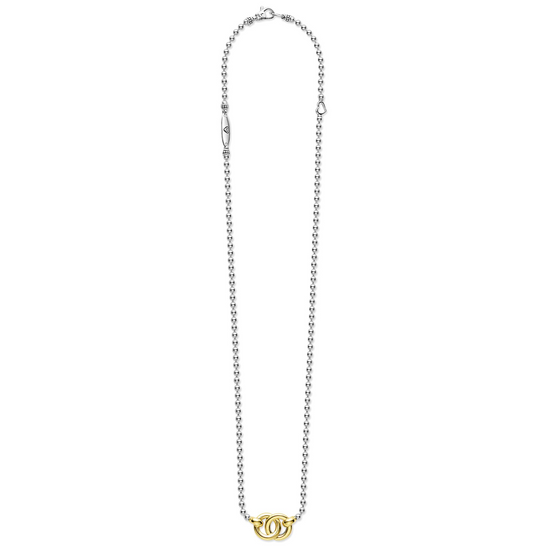 Lagos Two-Tone Interlocking Pendant Necklace