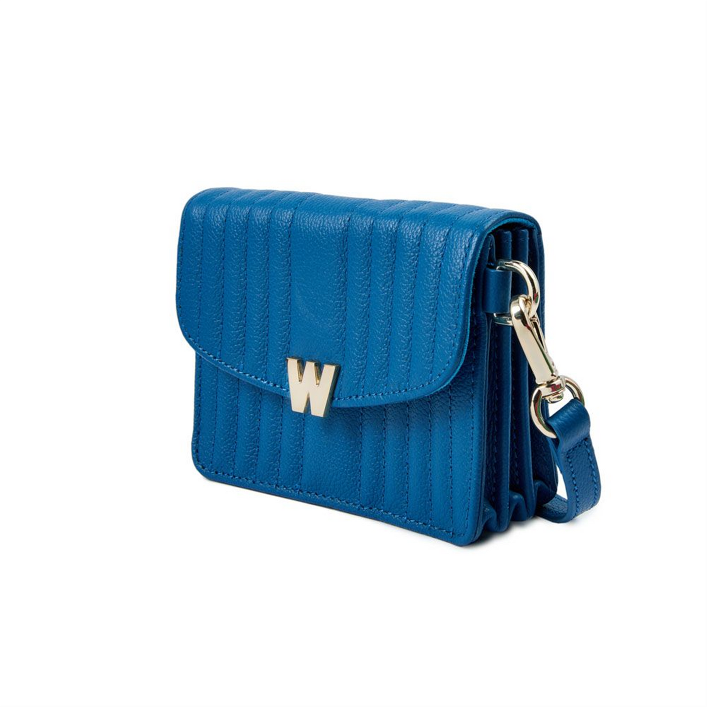 WOLF Mimi Mini Bag with Wristlet & Lanyard in Marine Vegan Leather