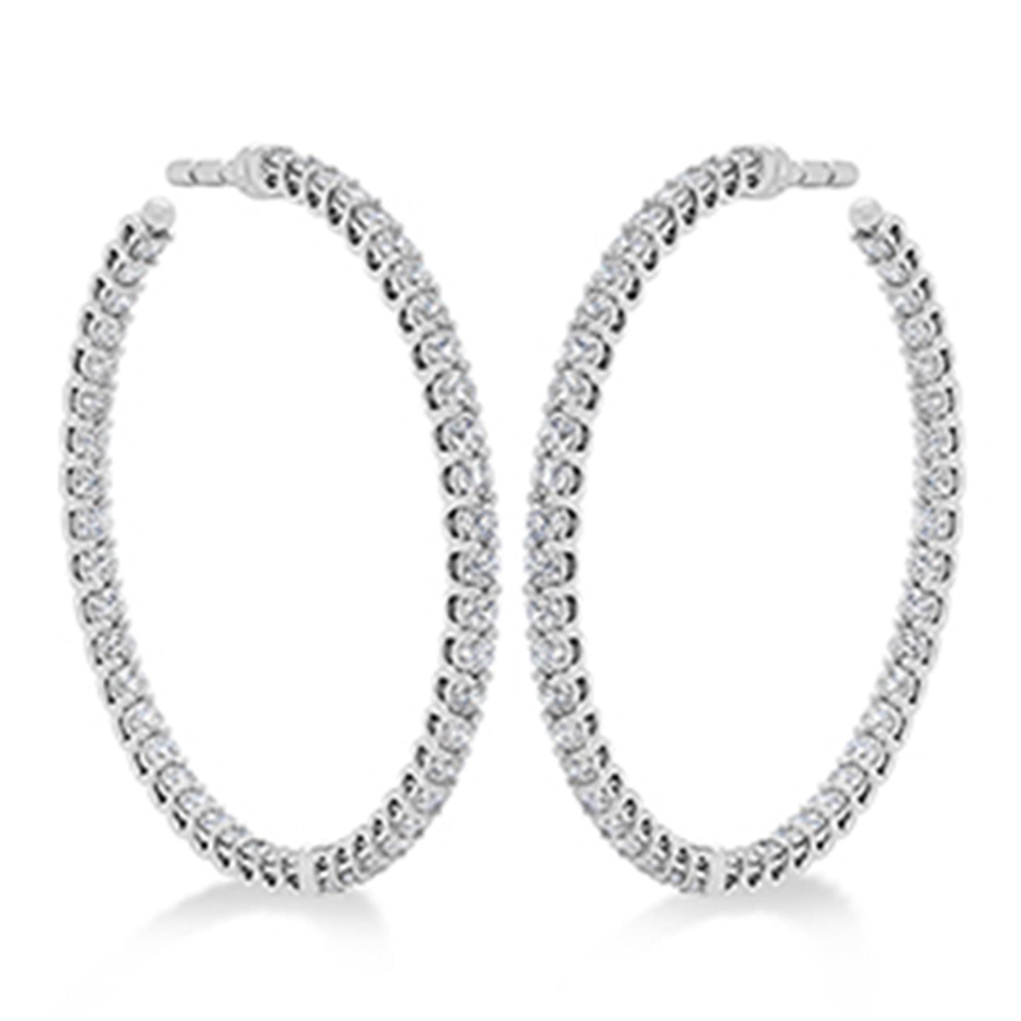 Hearts on Fire Inside Out Diamond Hoops, Medium