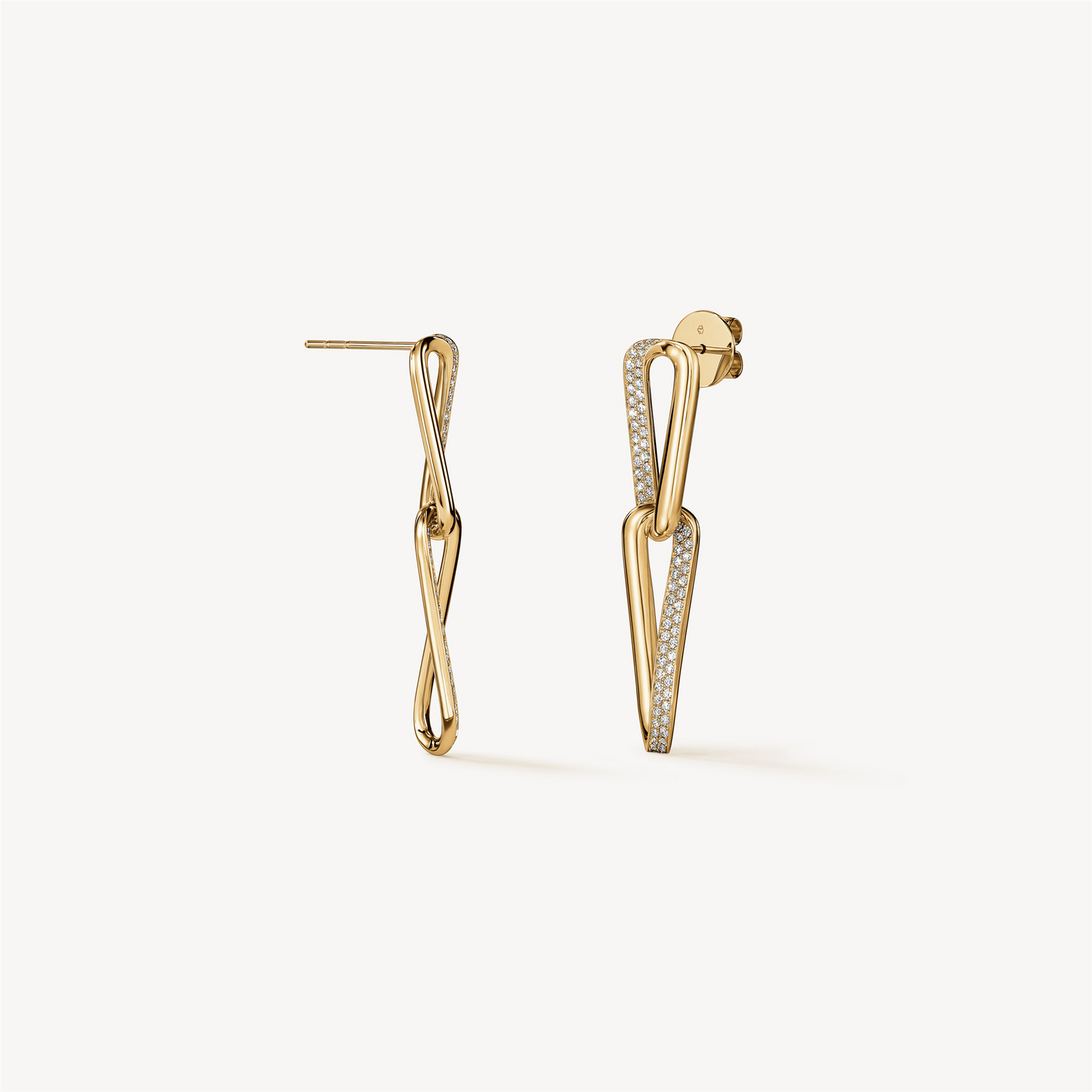 Hearts on Fire Inside/Out Diamond Drop Earrings in 18k Yellow Gold