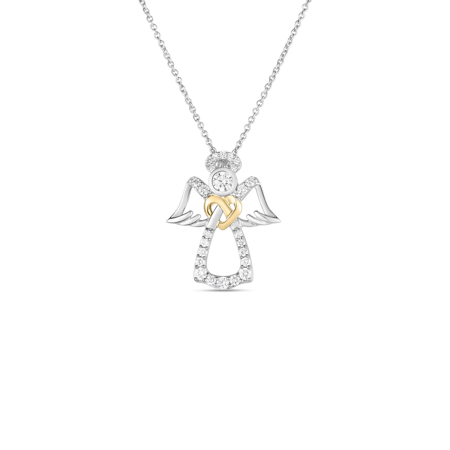 Roberto Coin Diamond Angel Necklace