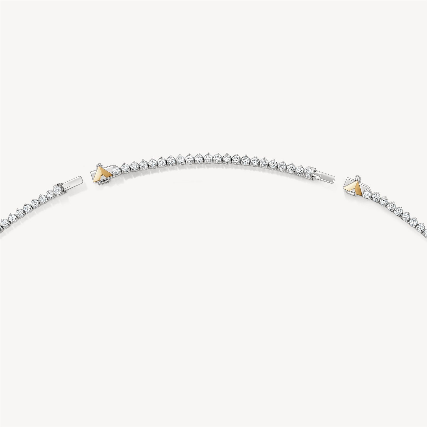 Hearts On Fire Copley Diamond Line Necklace in 18k Two-Tone Gold
