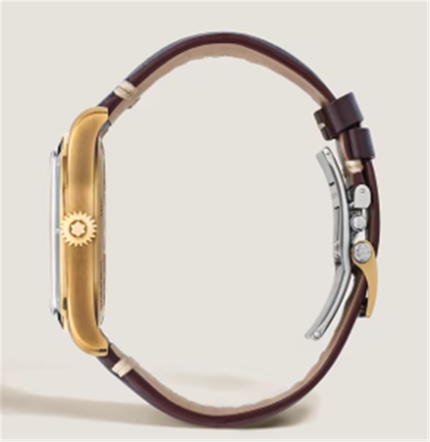 Montblanc Bronze 1858 Automatic Date 0 Oxygen w/ Bronze Dial & Brown Leather Strap - 40 mm