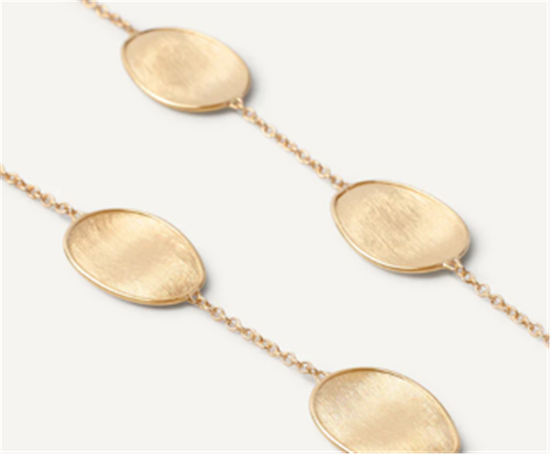 Marco Bicego Lunaria Long Petal Necklace in 18k Gold