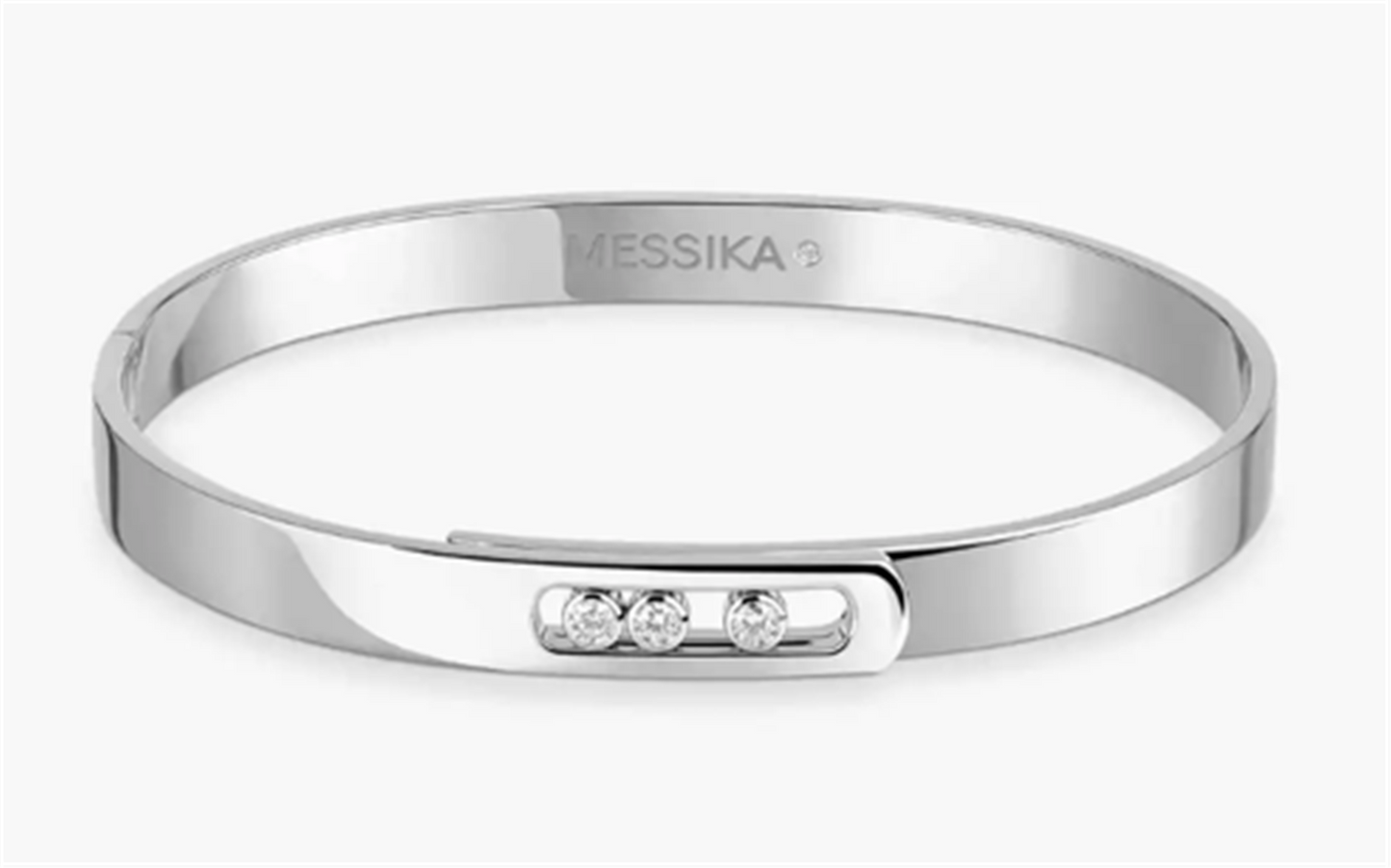 Messika Move Noa Diamond Bangle in 18k White Gold