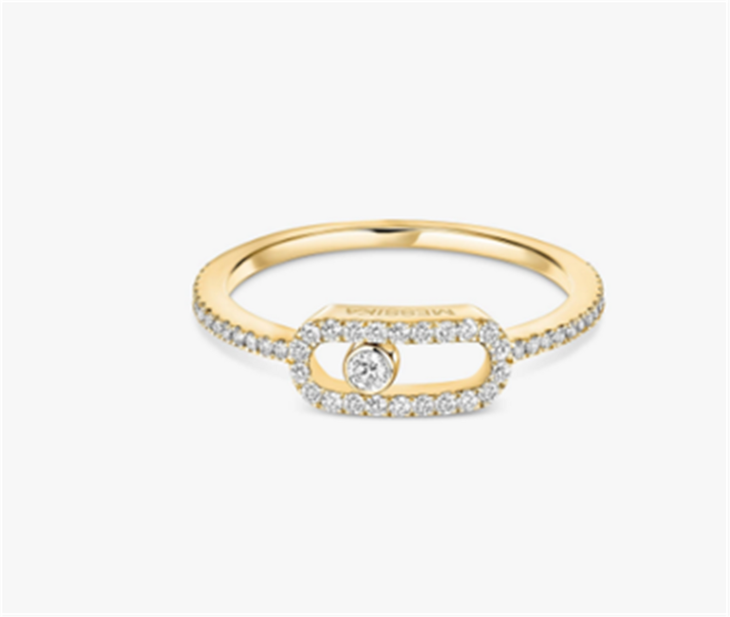 Messika Move Uno Diamond Pavé Ring in 18k Yellow Gold