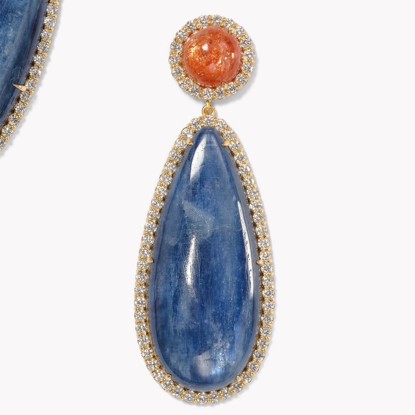 Jamie Turner Elevated Alice Drop Earrings w/ Diamonds  in 18k Yellow Gold