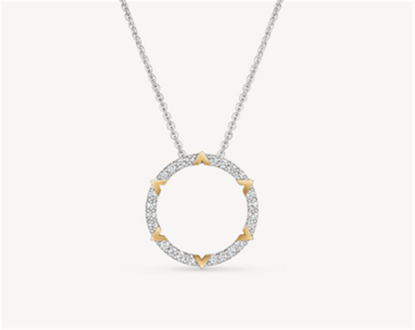 Hearts On Fire Copley Pave Diamond Pendant Necklace in 18k Two-Tone Gold