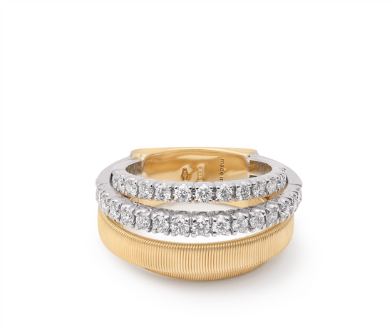 Marco Bicego Masai Double Diamond 3 Row Ring