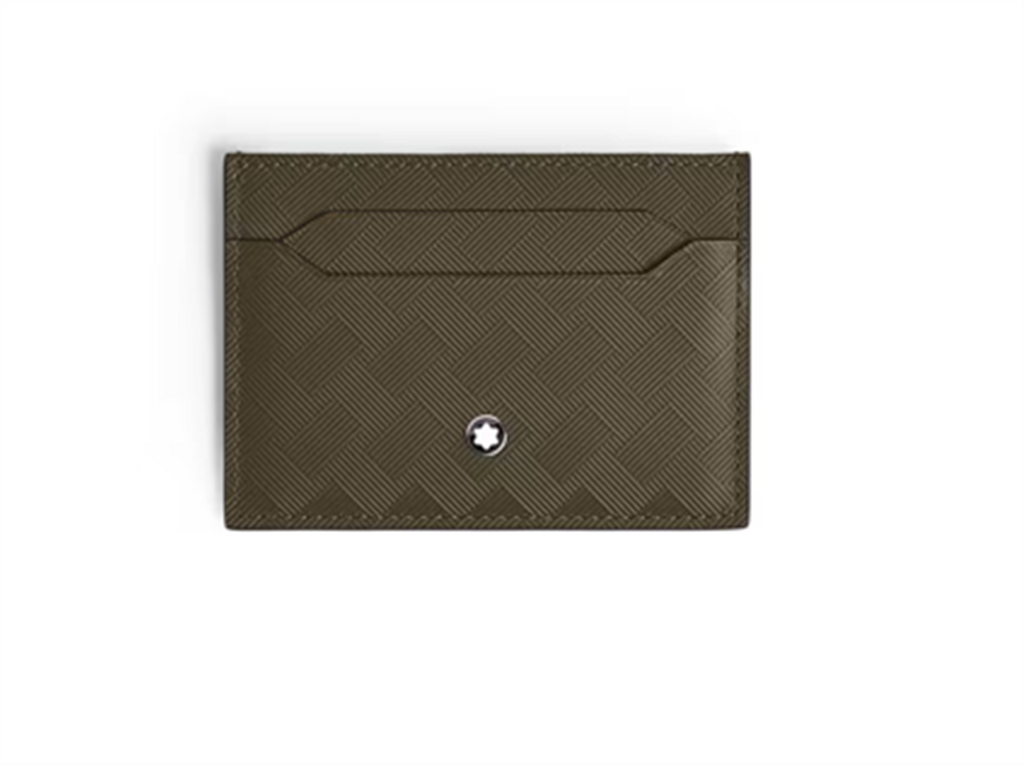 Montblanc 5cc Leather Card Holder in Khaki