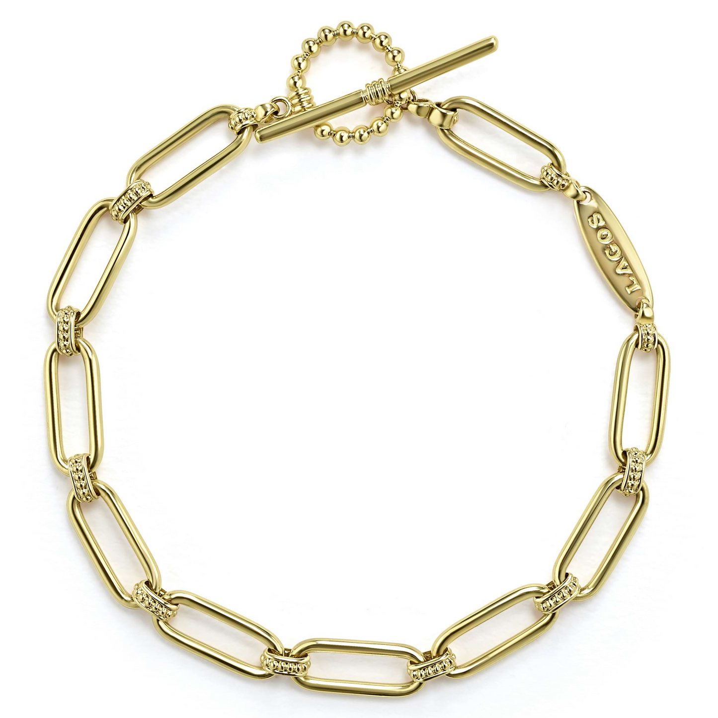 Lagos 18k Gold Petite Link Bracelet