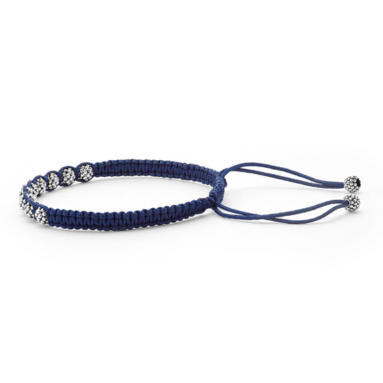 Lagos Navy Macrame Bracelet