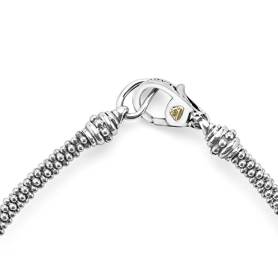 Lagos Three Station Caviar Beaded Bracelet