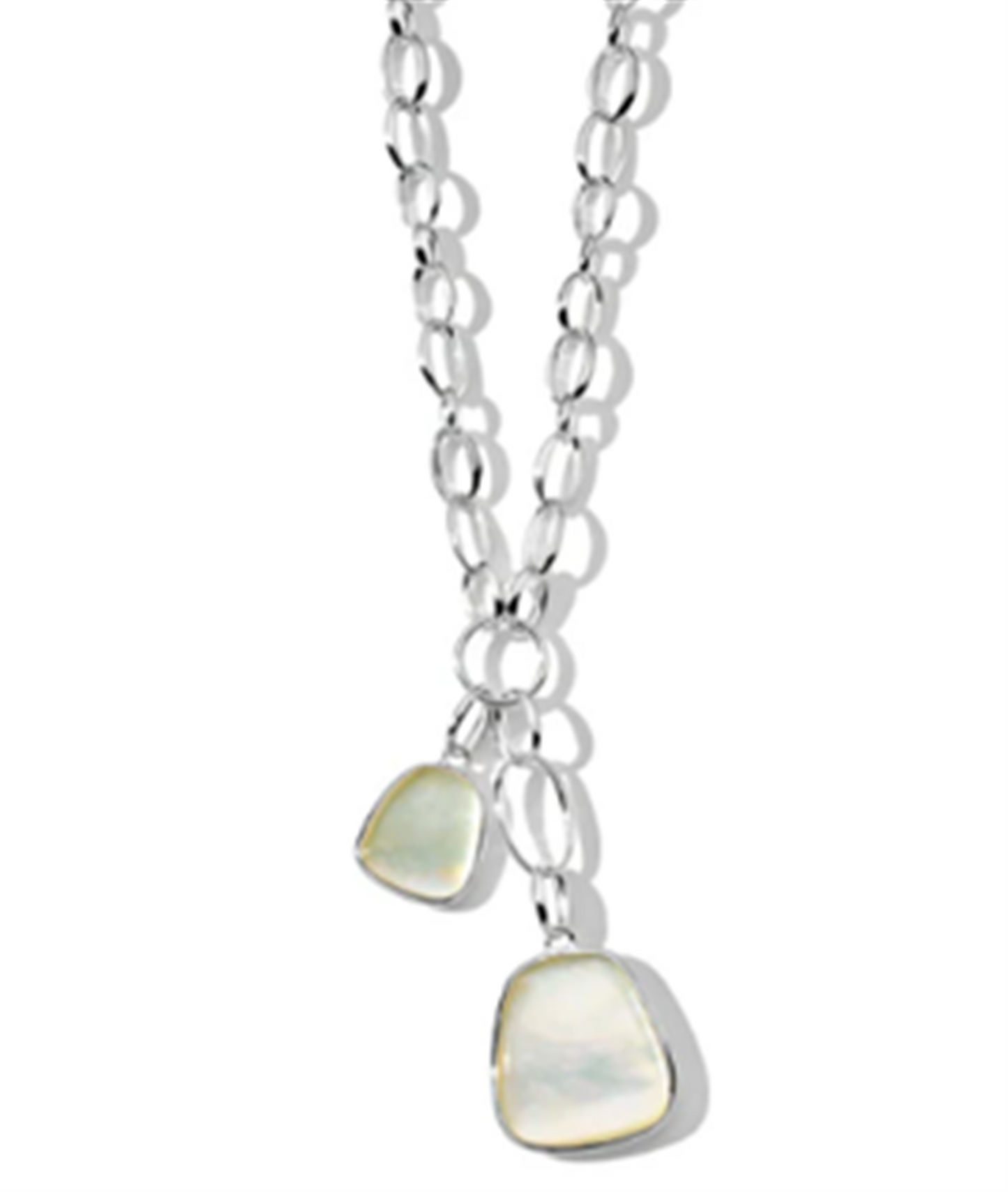 Ippolita Polished Rock Candy Keystone Pendants on Scultura Rock Crystal & MOP Doublet Chain