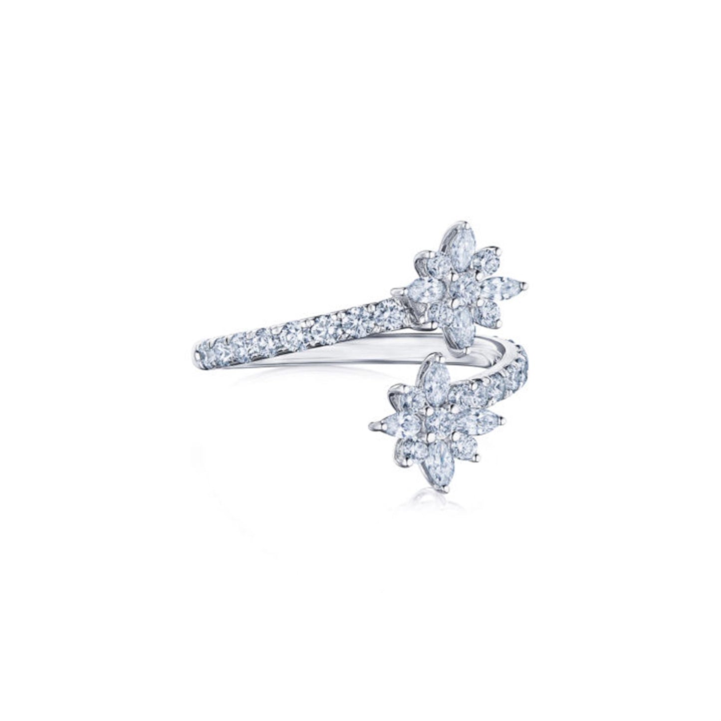 Kwiat Star Bypass Diamond Ring  in 18k White Gold & 0.81ct Diamonds