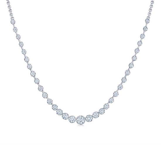 Kwiat Demi Line Necklace with Diamonds