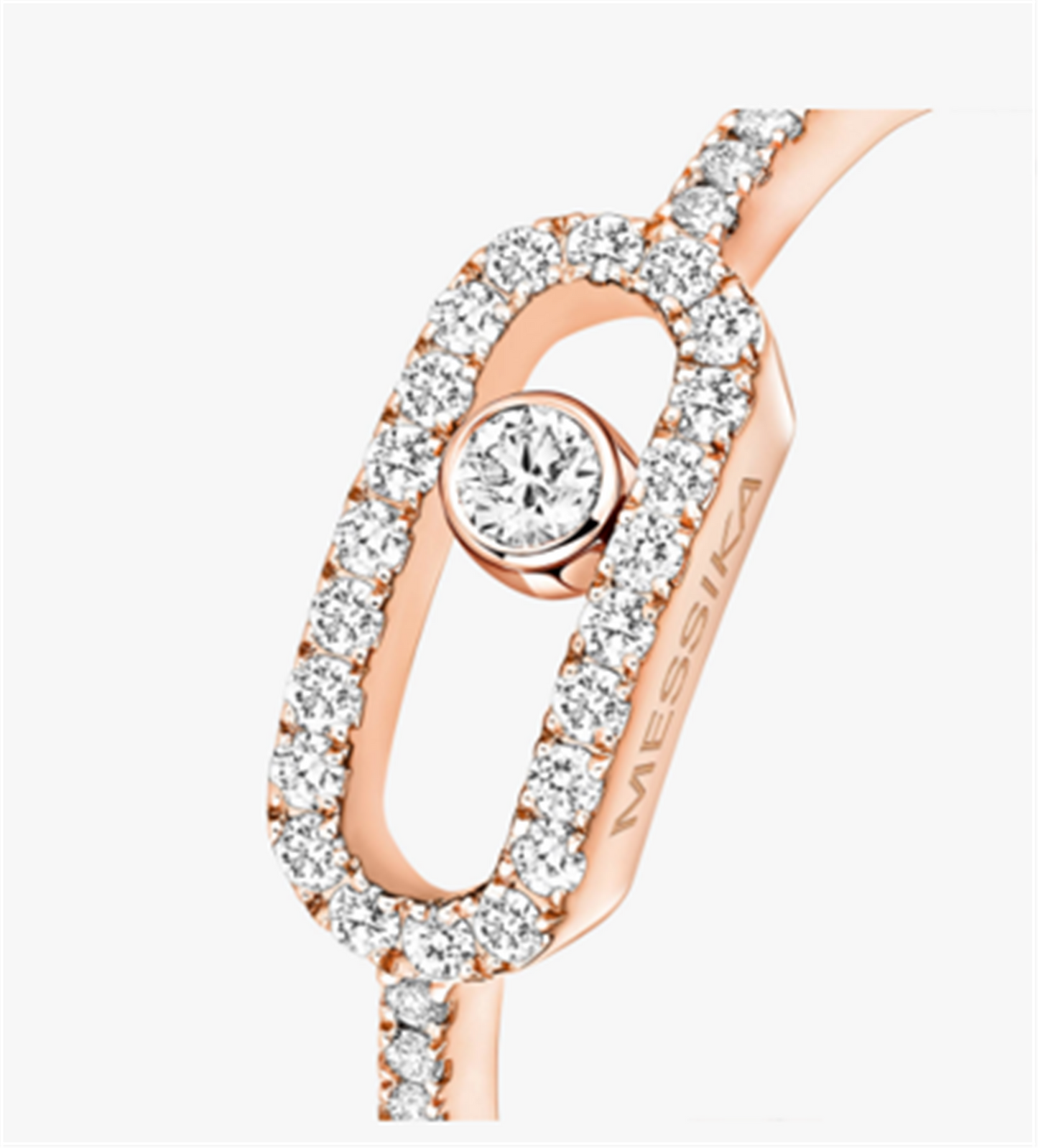 Messika Move Uno Diamond Pavé Ring in 18k Rose Gold