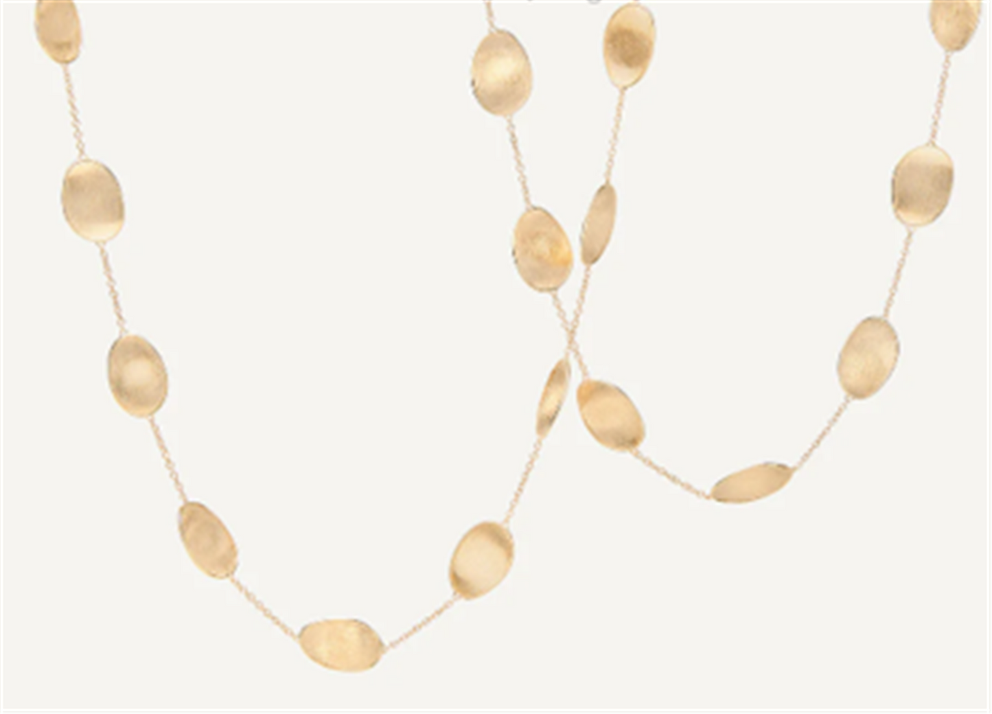 Marco Bicego Lunaria Long Petal Necklace in 18k Gold