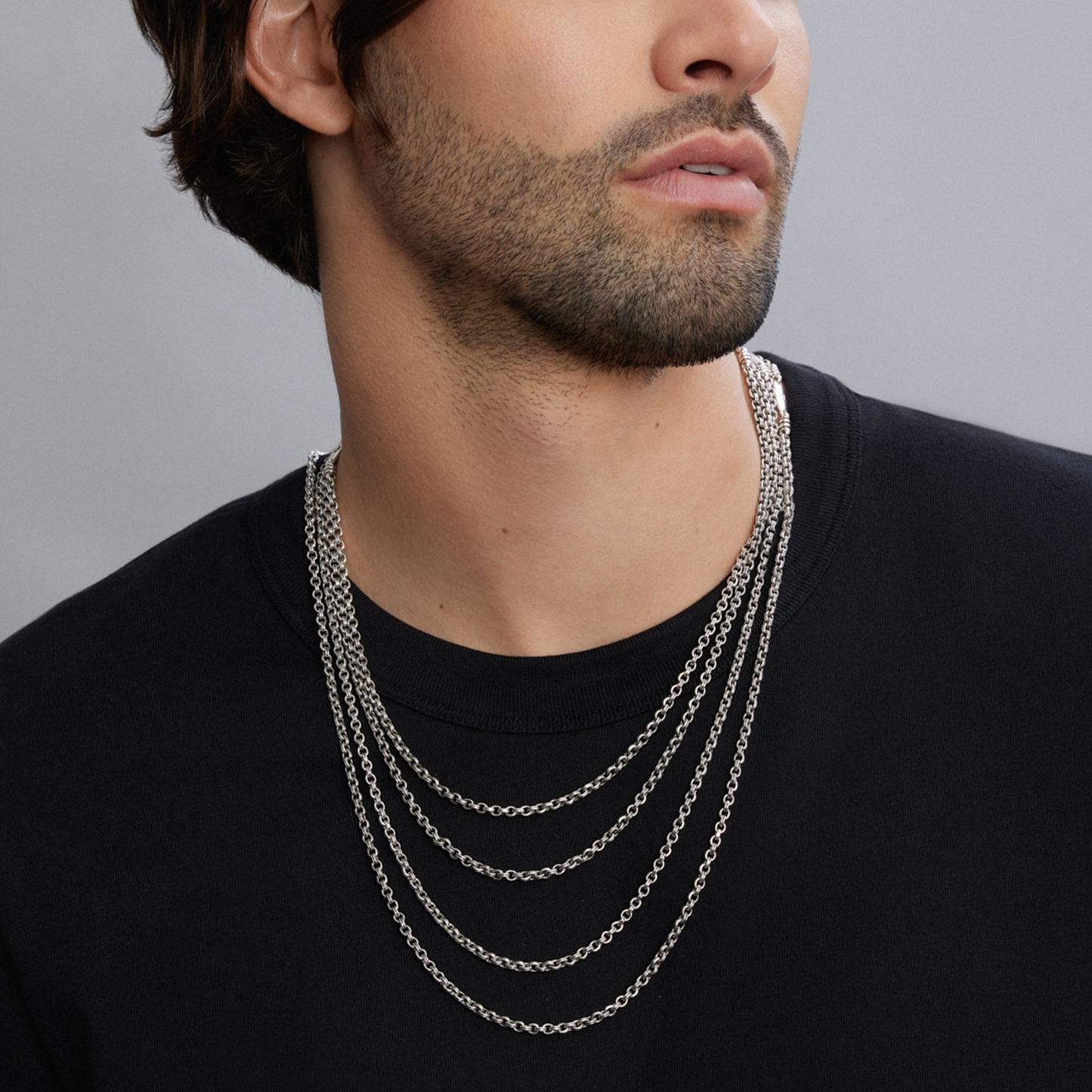Lagos Double Link Chain Necklace in 22"