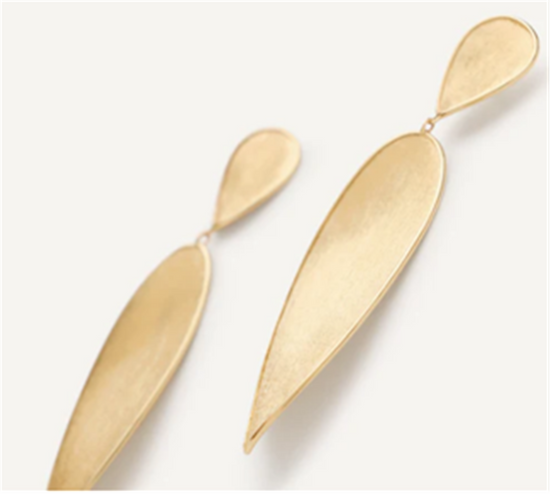 Marco Bicego Lunaria Large Double Drop Earrings in 18k Gold