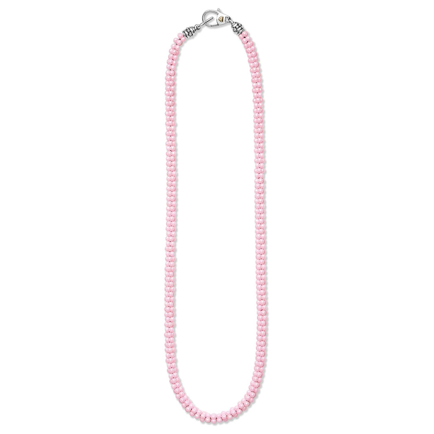 Lagos Pink Ceramic Beaded Necklace