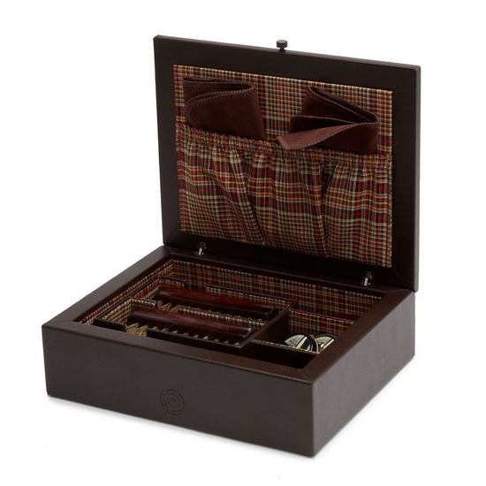 WOLF WM Brown Shoe Shine Case