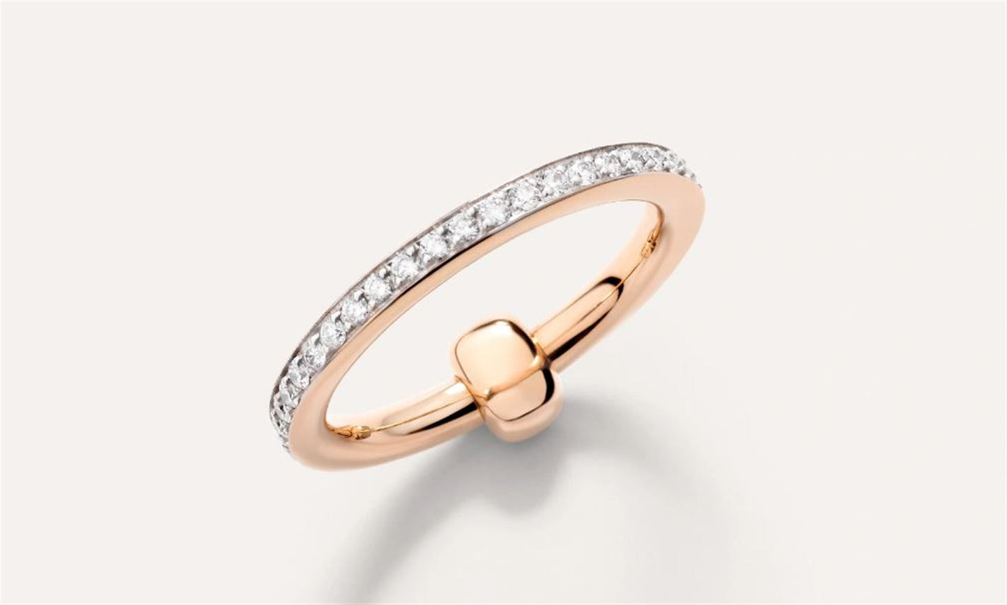 Pomellato Together Diamond Ring in 18k Rose Gold