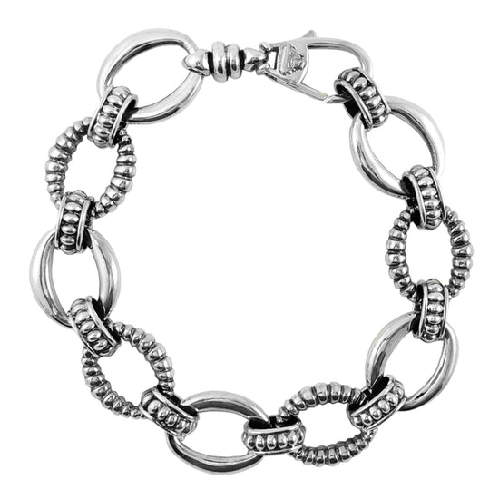 Lagos Oval  Fluted Link Bracelet