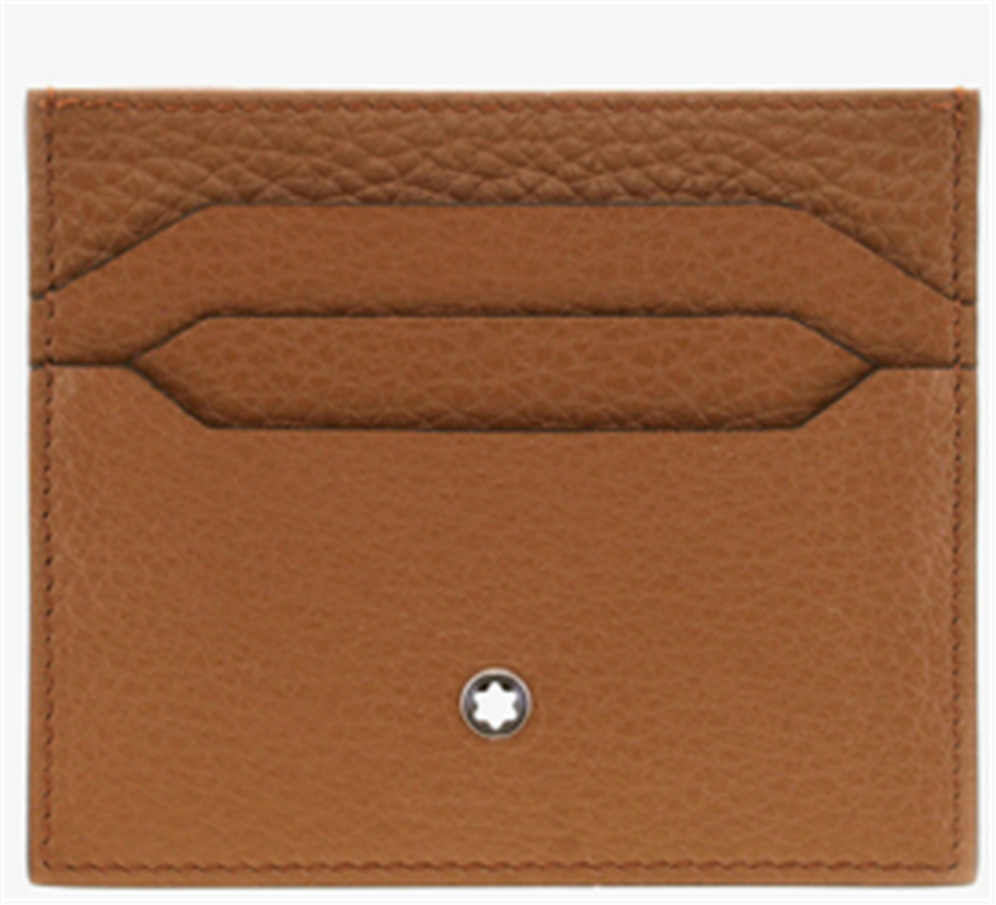Montblanc Soft Grain Card Holder 6cc in Caramel