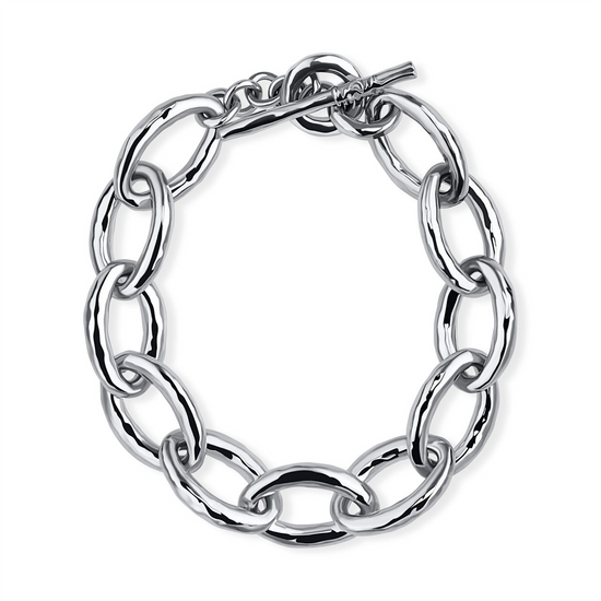 Ippolita Silver Mini Hammered Bastille Link Bracelet