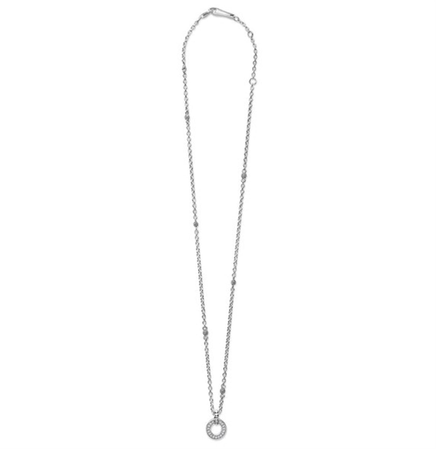 Lagos Diamond Circle Pendant Necklace