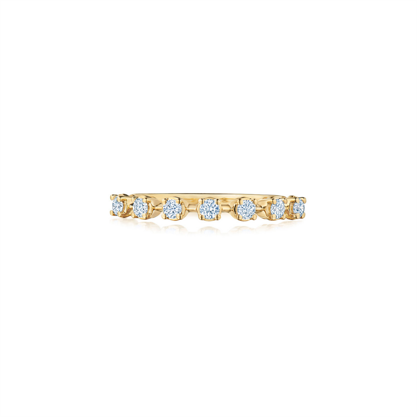 Kwiat Starry Night Single Row Ring in 18k Yellow Gold & 1/4ct Diamonds