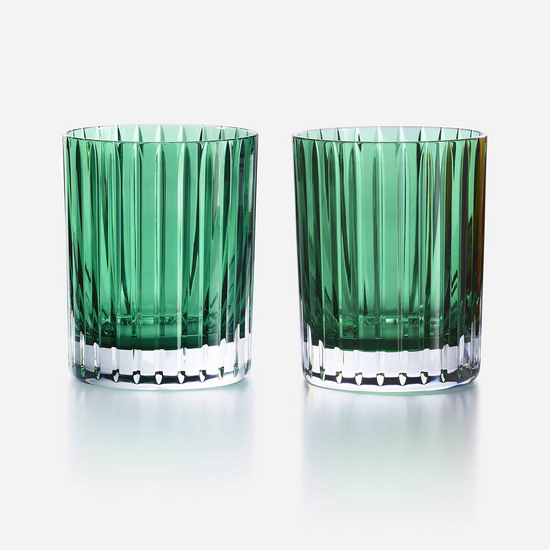 Baccarat Harrmonie Tumblers Colors of Joy in Green - Set of 2