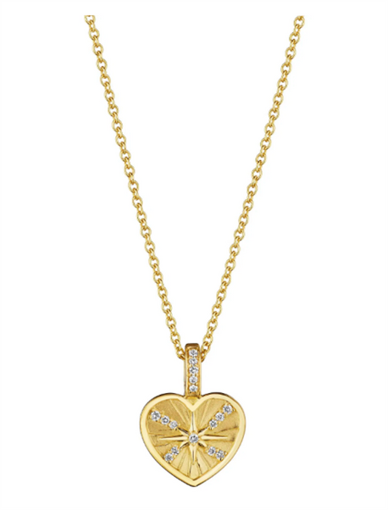 Penny Preville Petite Penny Heart Starburst Necklace