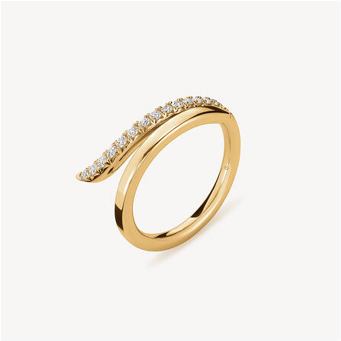 Hearts on Fire Vela French Cut Pavé Diamond Ring in 18k Gold