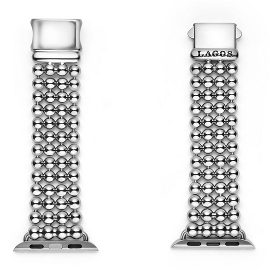 Lagos Stainless Steel Infinite Caviar Beaded Watch Bracelet - 38 - 45mm